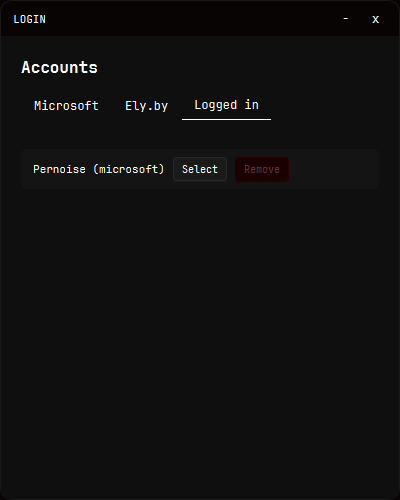 Rogue Client account manager